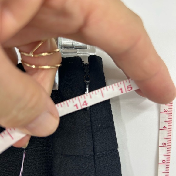 Chloe Black Cotton Mini Skirt Silk Lined Side Zip Women's Size 38 US 6 - Picture 13 of 14